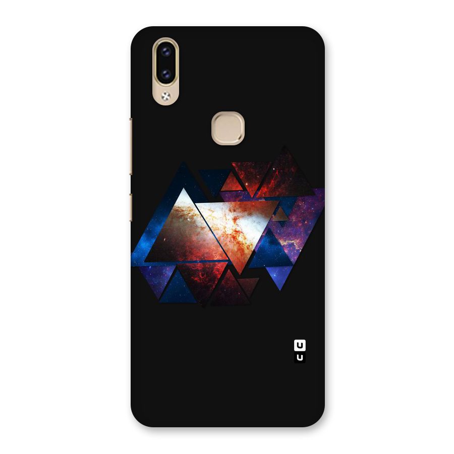 Fire Galaxy Triangles Back Case for Vivo V9