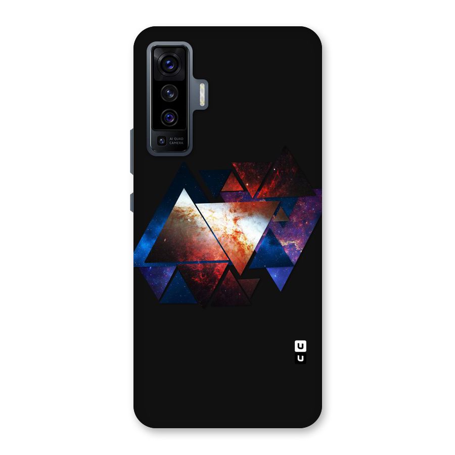 Fire Galaxy Triangles Back Case for Vivo X50