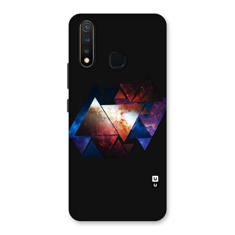 Fire Galaxy Triangles Back Case for Vivo Y19