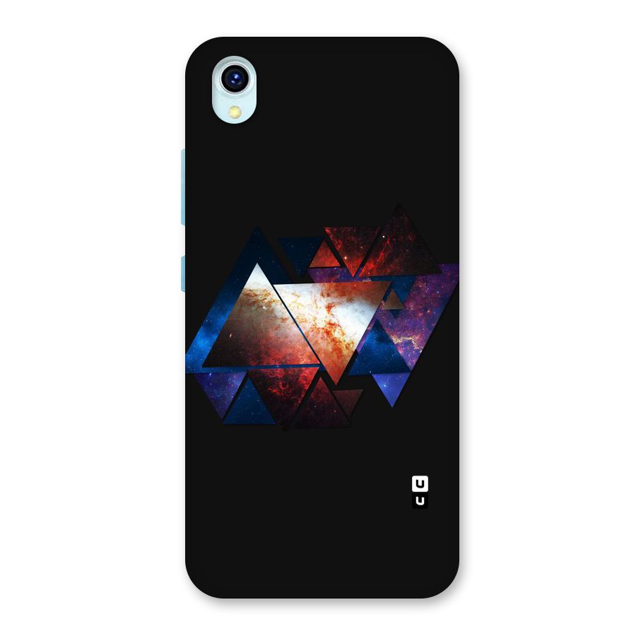 Fire Galaxy Triangles Back Case for Vivo Y1s