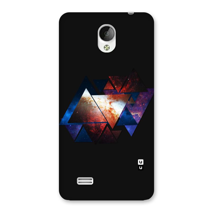Fire Galaxy Triangles Back Case for Vivo Y21