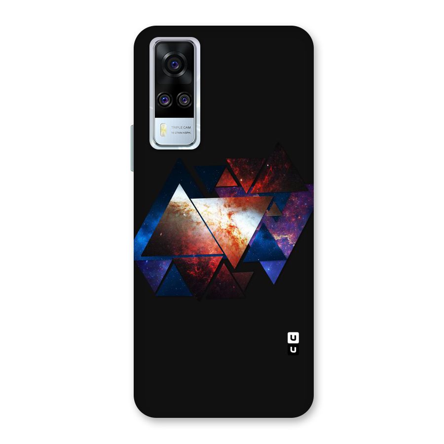 Fire Galaxy Triangles Back Case for Vivo Y31