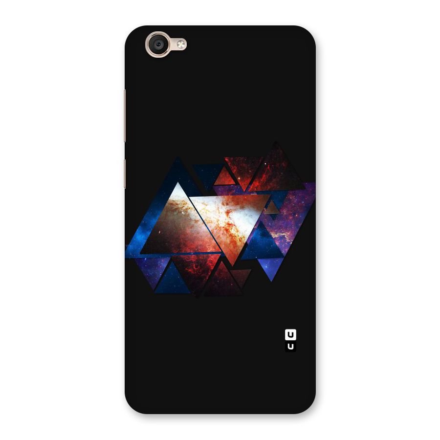 Fire Galaxy Triangles Back Case for Vivo Y55
