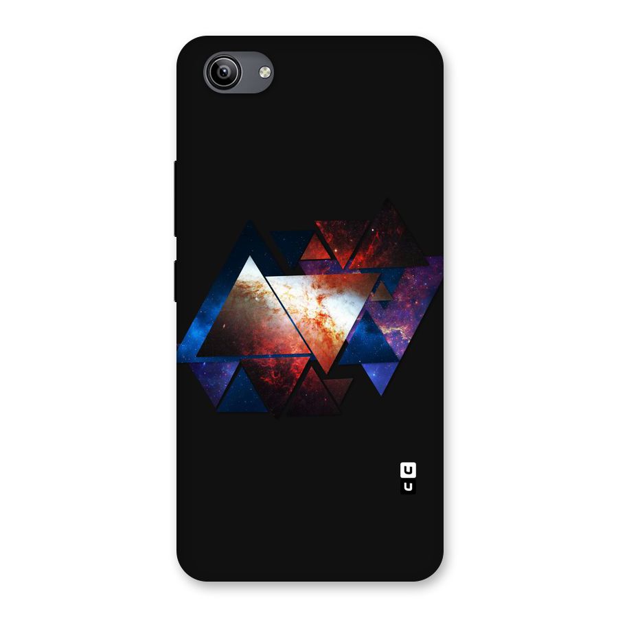 Fire Galaxy Triangles Back Case for Vivo Y81i