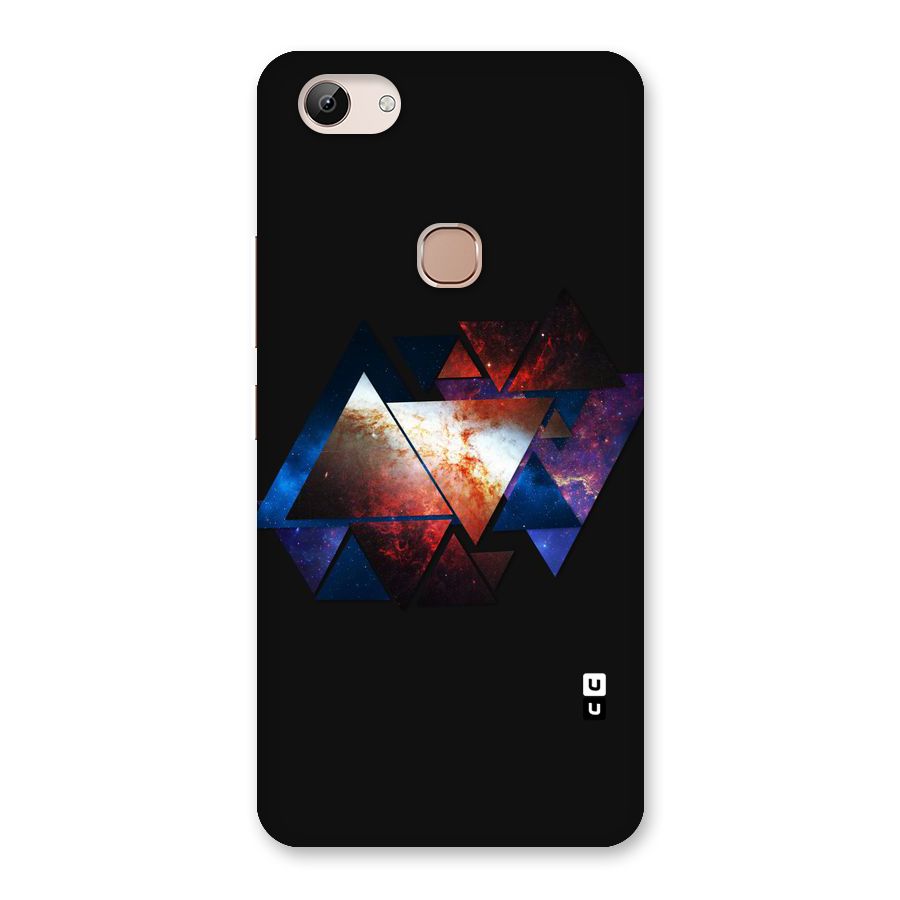 Fire Galaxy Triangles Back Case for Vivo Y83
