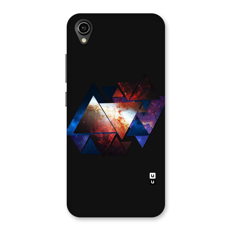 Fire Galaxy Triangles Back Case for Vivo Y90