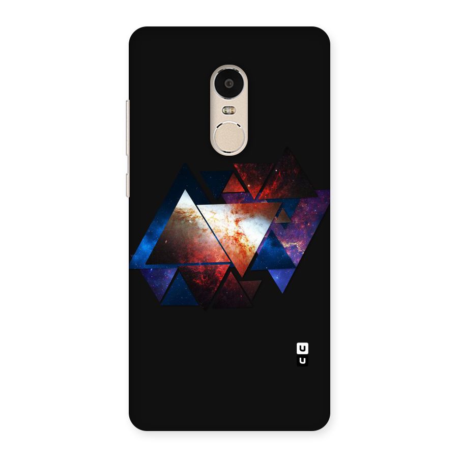 Fire Galaxy Triangles Back Case for Xiaomi Redmi Note 4