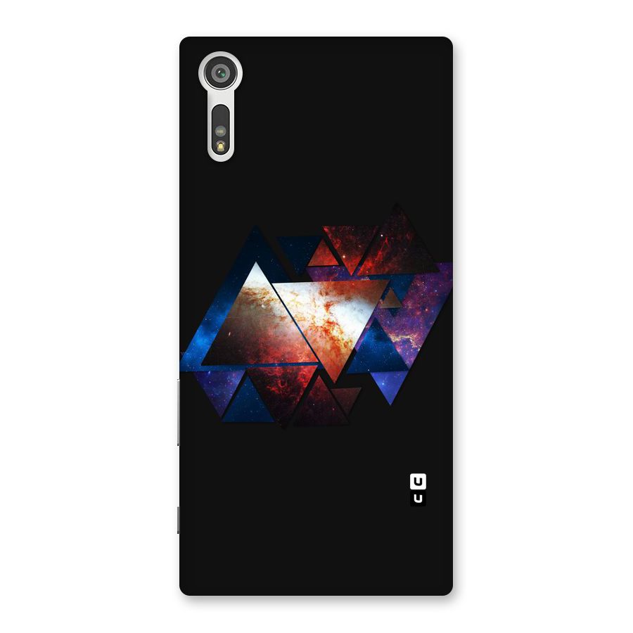 Fire Galaxy Triangles Back Case for Xperia XZ