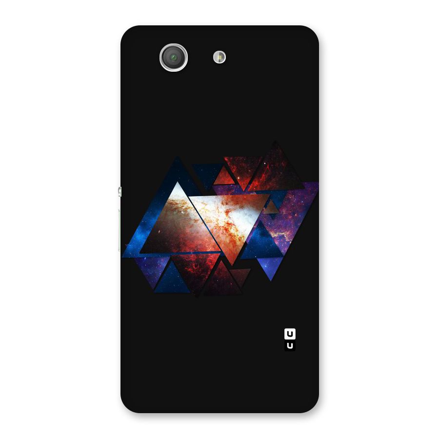 Fire Galaxy Triangles Back Case for Xperia Z3 Compact