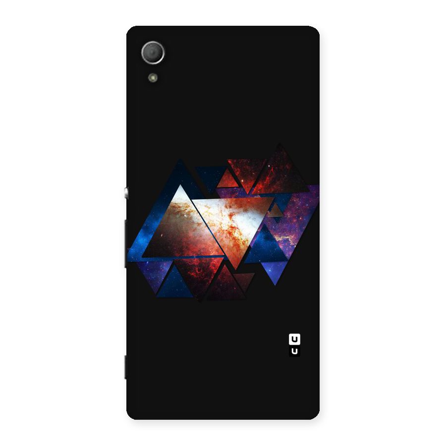 Fire Galaxy Triangles Back Case for Xperia Z4