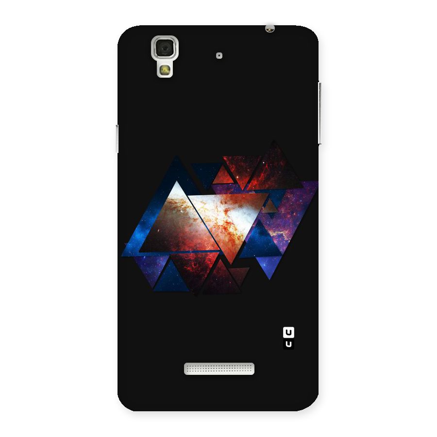 Fire Galaxy Triangles Back Case for YU Yureka Plus