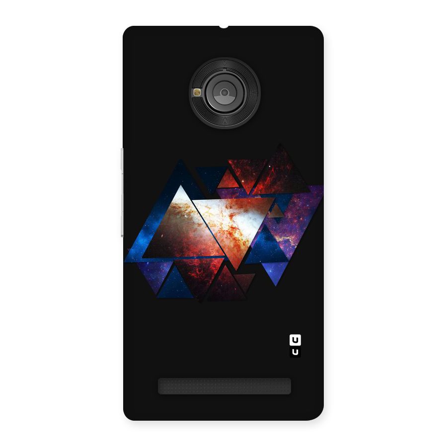 Fire Galaxy Triangles Back Case for Yu Yuphoria