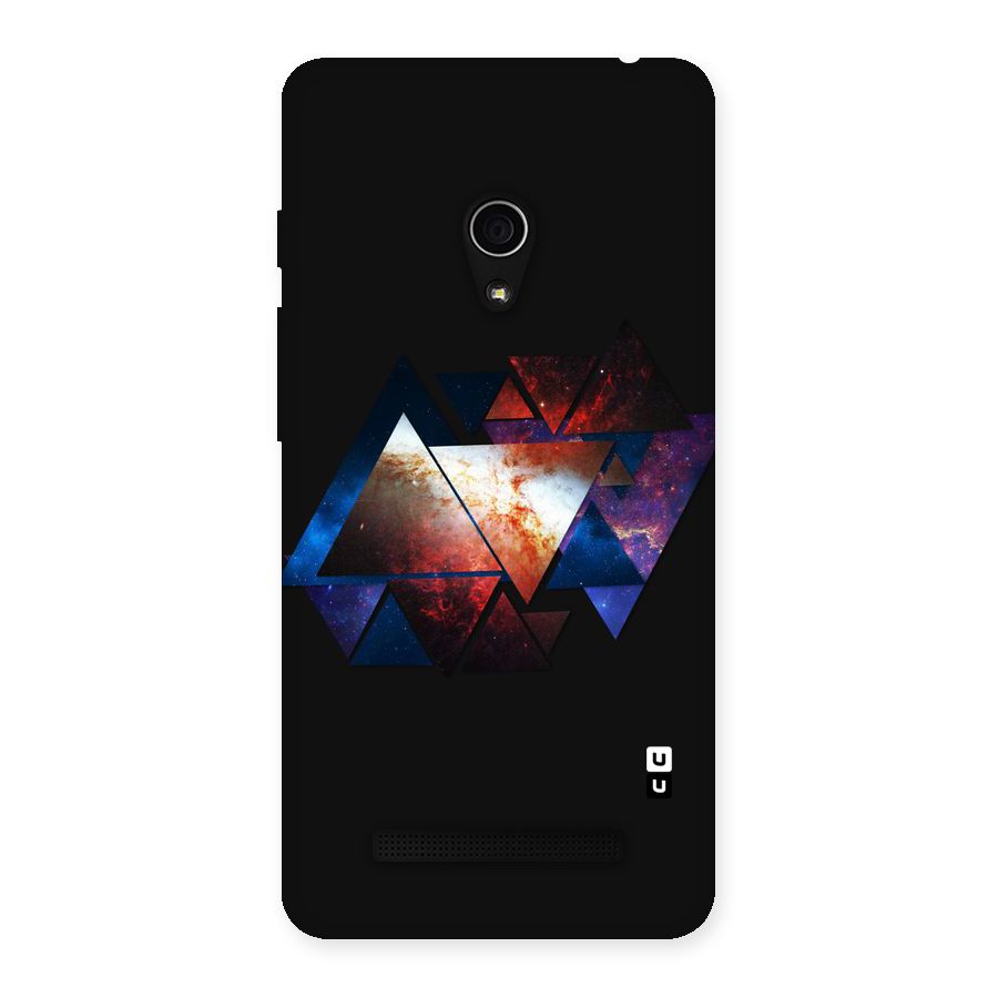 Fire Galaxy Triangles Back Case for Zenfone 5