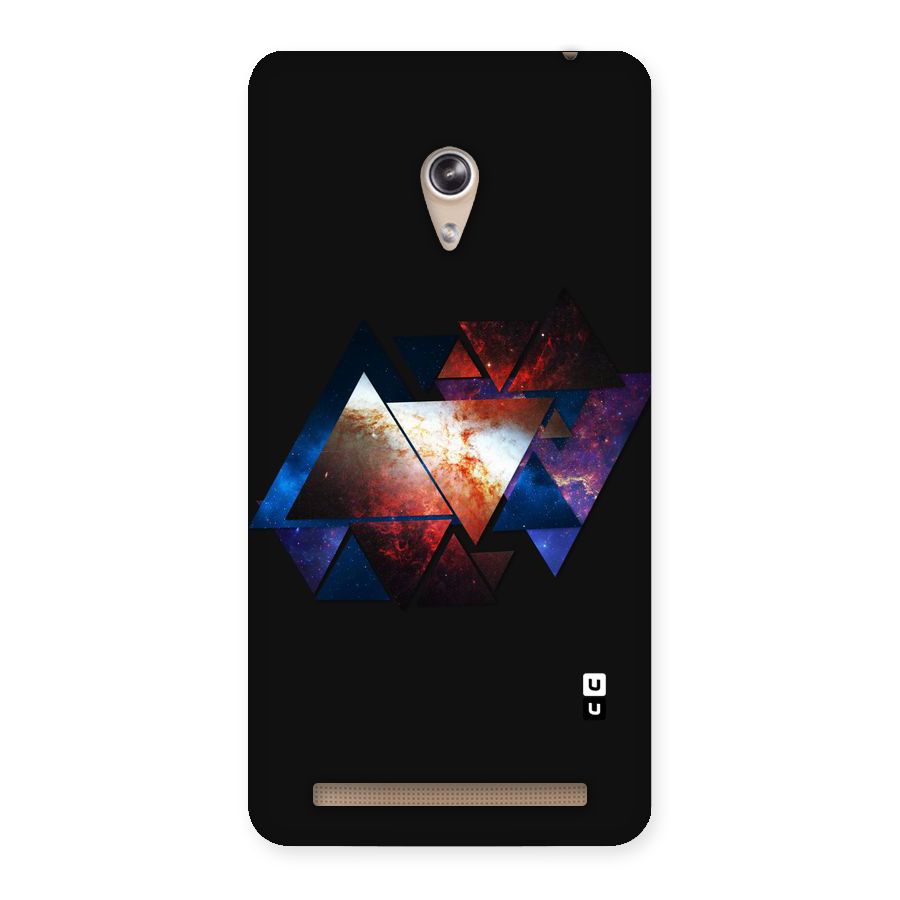 Fire Galaxy Triangles Back Case for Zenfone 6