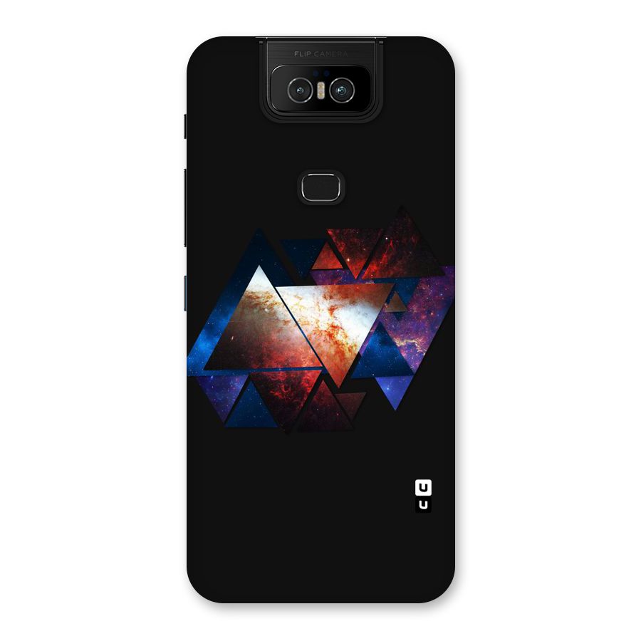 Fire Galaxy Triangles Back Case for Zenfone 6z