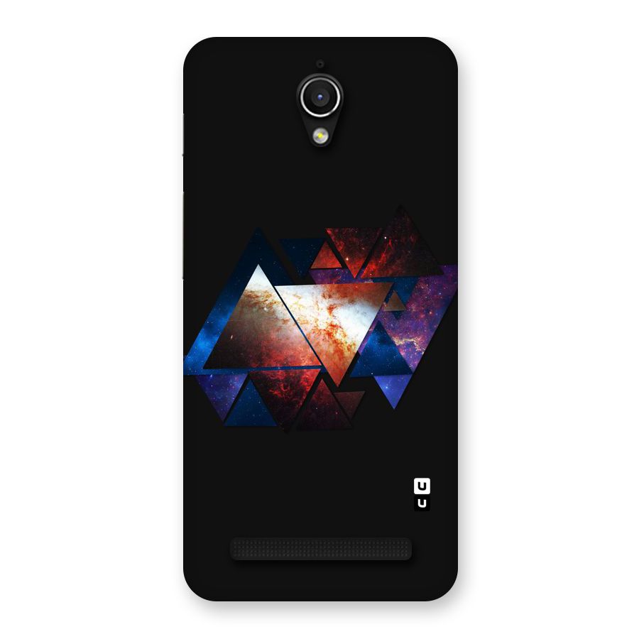 Fire Galaxy Triangles Back Case for Zenfone Go