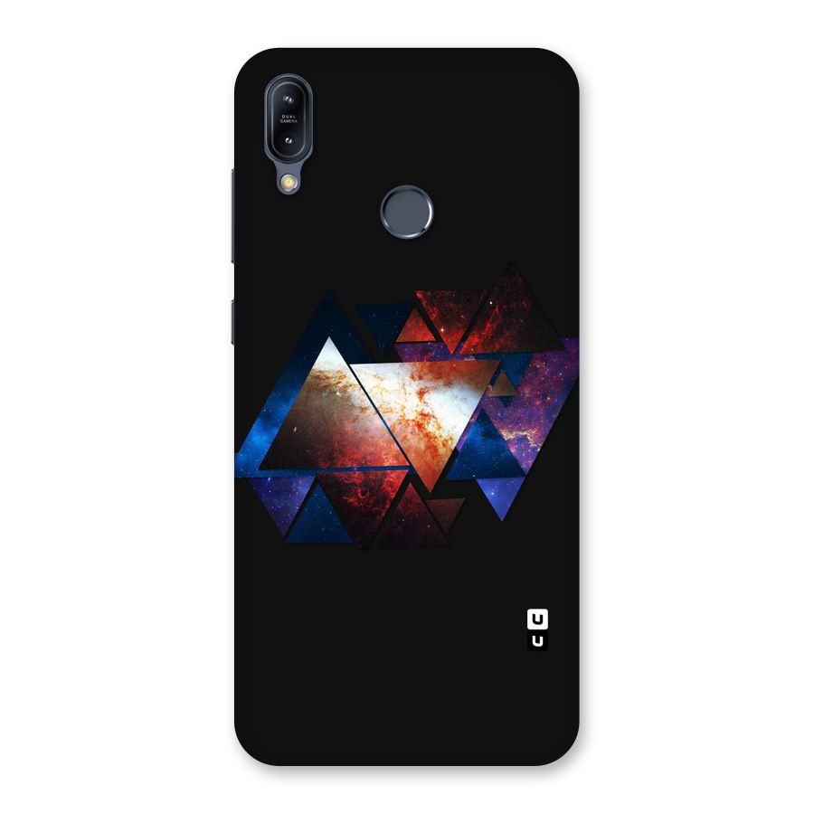 Fire Galaxy Triangles Back Case for Zenfone Max M2