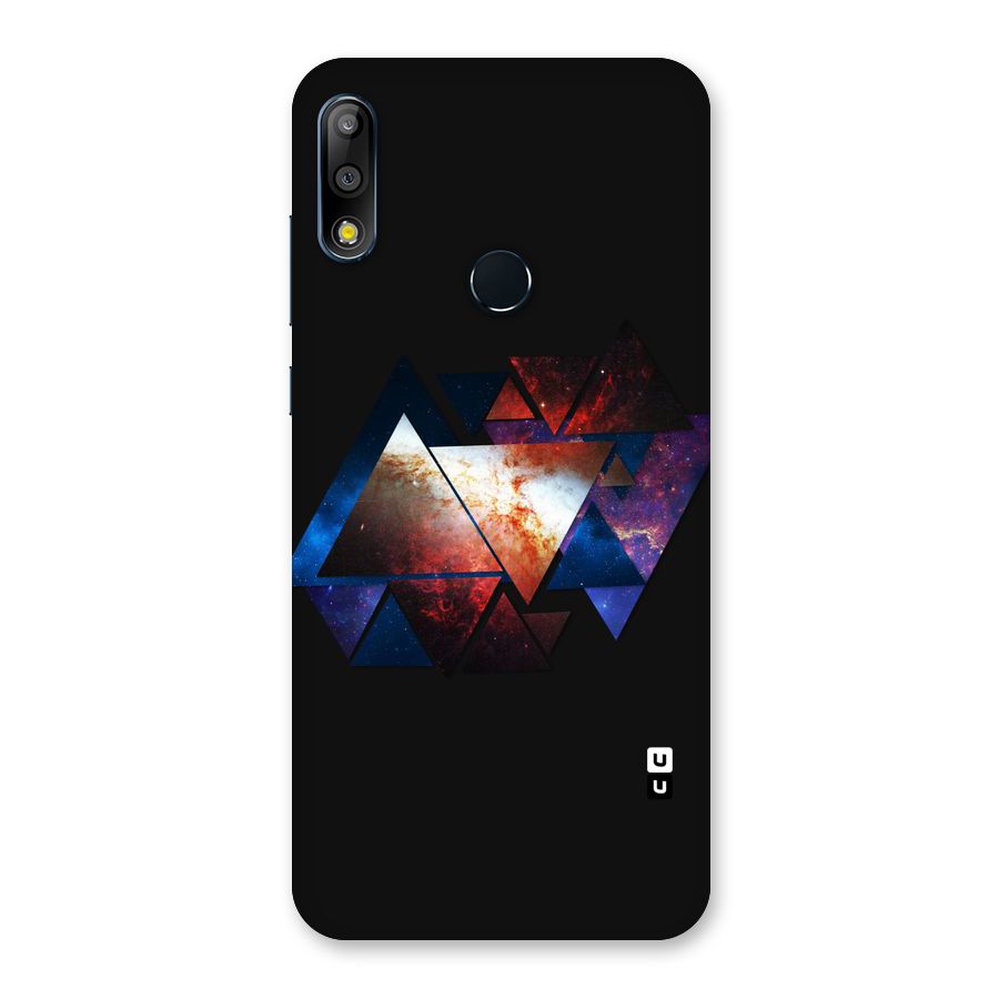 Fire Galaxy Triangles Back Case for Zenfone Max Pro M2