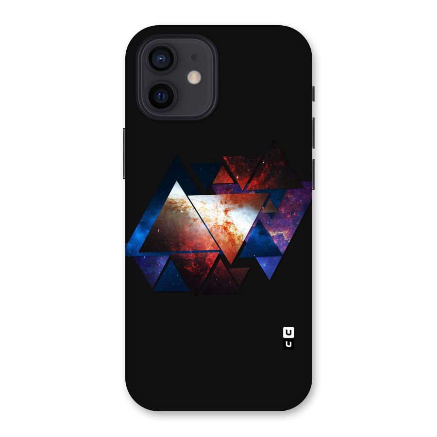 Fire Galaxy Triangles Back Case for iPhone 12