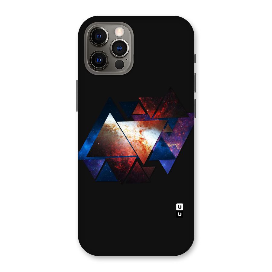 Fire Galaxy Triangles Back Case for iPhone 12 Pro