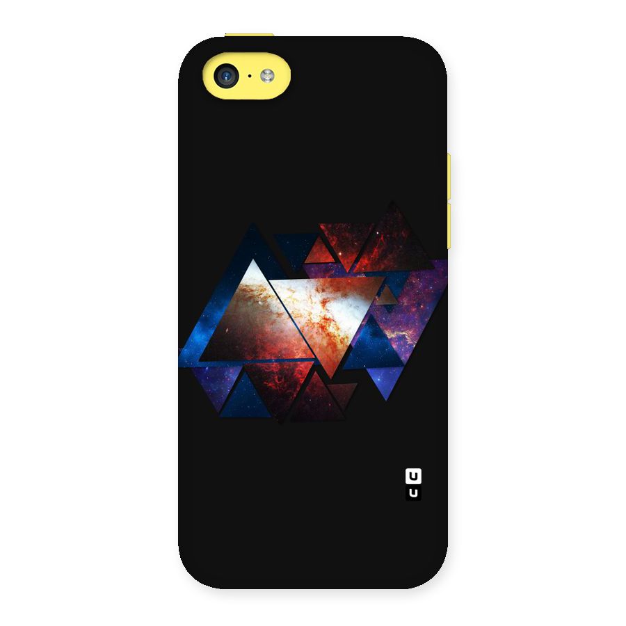 Fire Galaxy Triangles Back Case for iPhone 5C