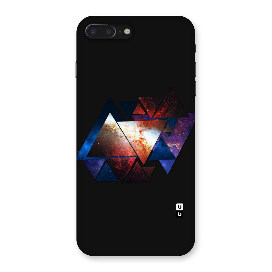 Fire Galaxy Triangles Back Case for iPhone 7 Plus