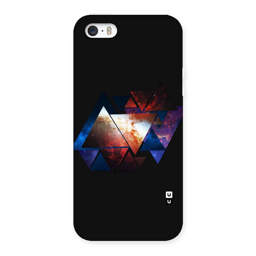 Fire Galaxy Triangles Back Case for iPhone SE