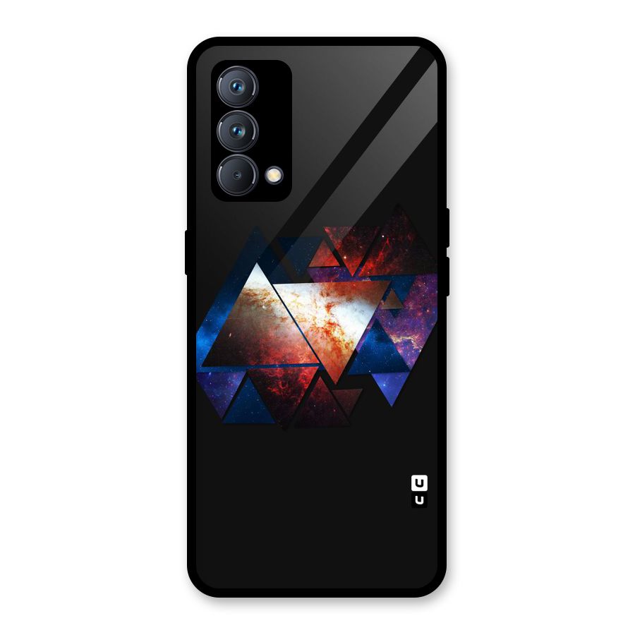 Fire Galaxy Triangles Glass Back Case for Realme GT Master Edition