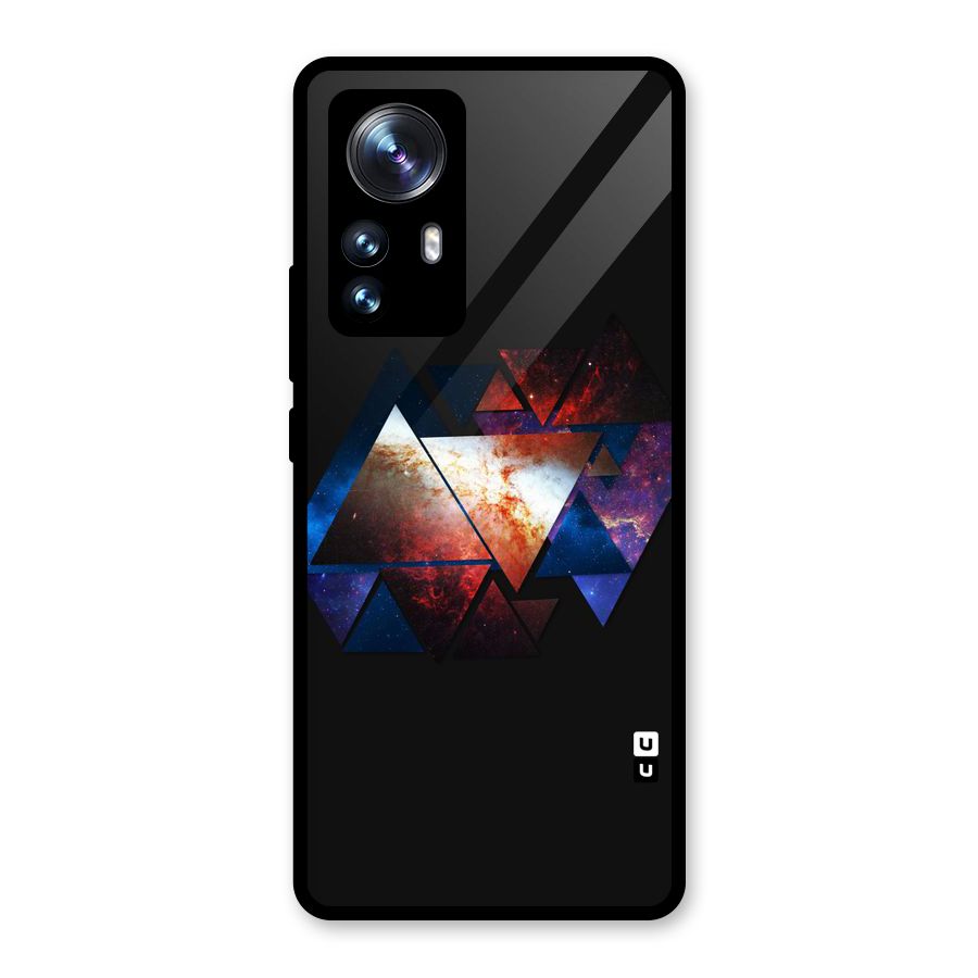 Fire Galaxy Triangles Glass Back Case for Xiaomi 12 Pro