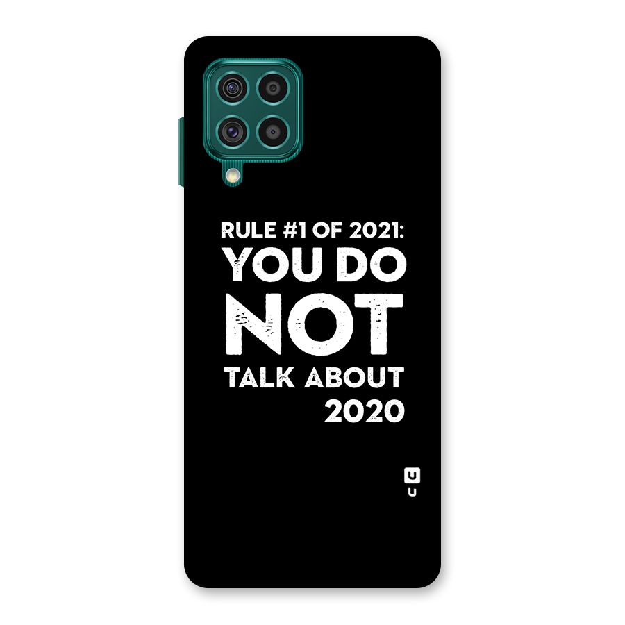 First Rule of 2021 Back Case for Galaxy F62