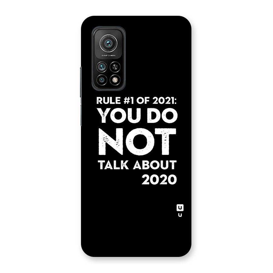 First Rule of 2021 Back Case for Mi 10T Pro 5G