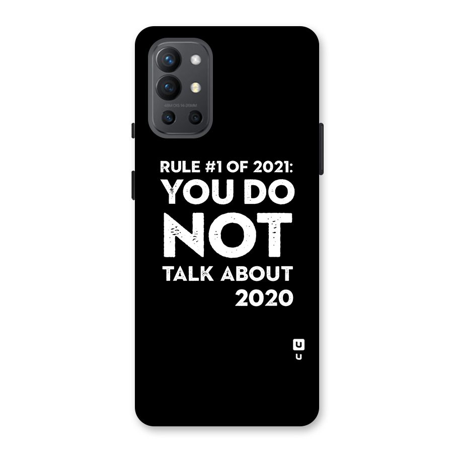 First Rule of 2021 Back Case for OnePlus 9R