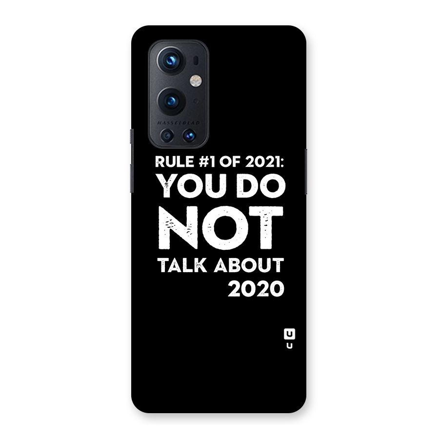 First Rule of 2021 Back Case for OnePlus 9 Pro