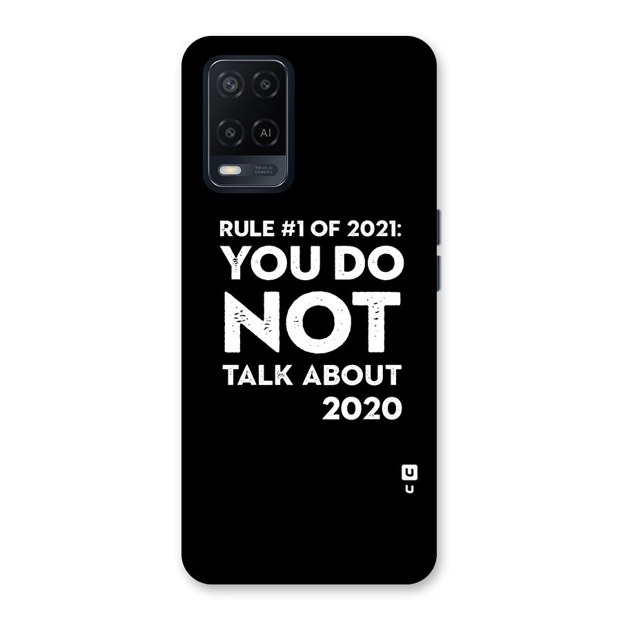 First Rule of 2021 Back Case for Oppo A54