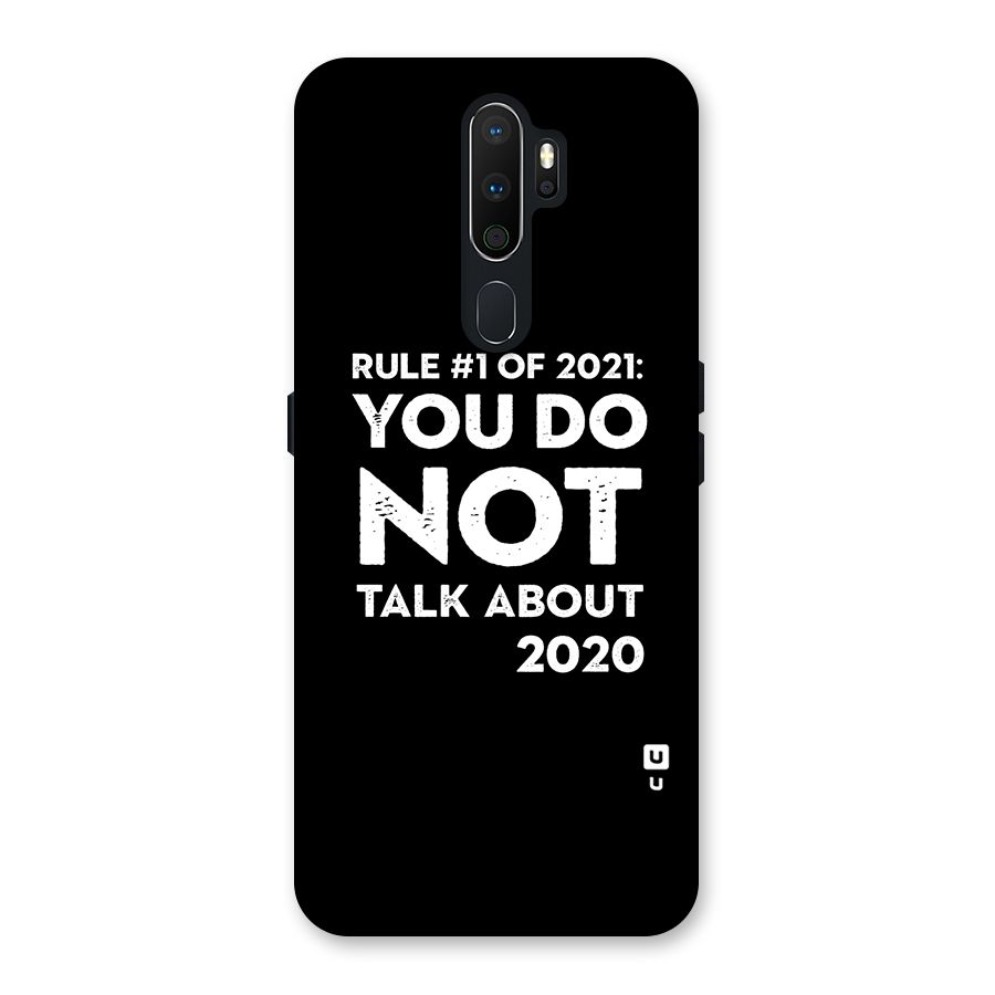 First Rule of 2021 Back Case for Oppo A5 (2020)
