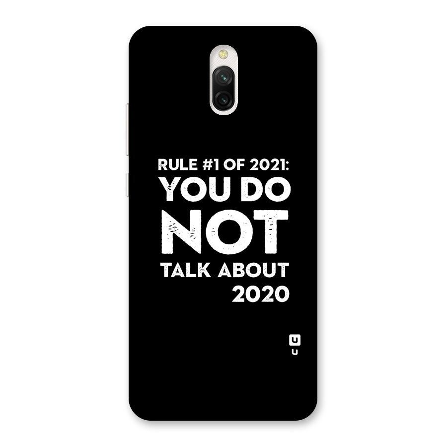 First Rule of 2021 Back Case for Redmi 8A Dual