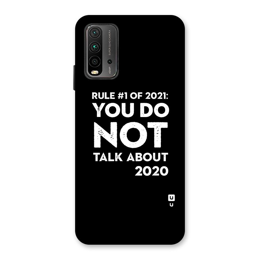 First Rule of 2021 Back Case for Redmi 9 Power