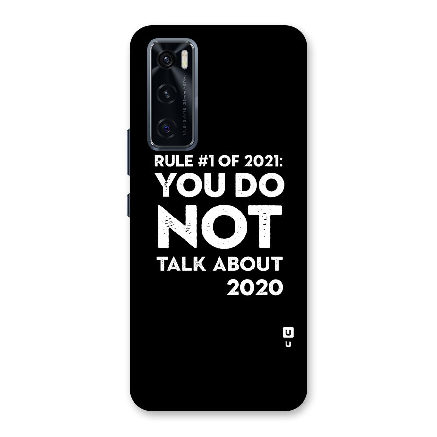 First Rule of 2021 Back Case for Vivo V20 SE