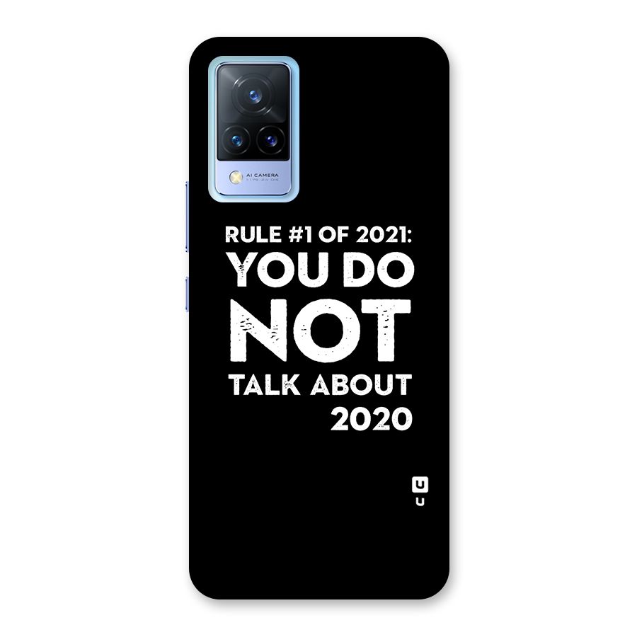 First Rule of 2021 Back Case for Vivo V21 5G