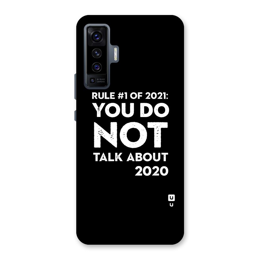 First Rule of 2021 Back Case for Vivo X50