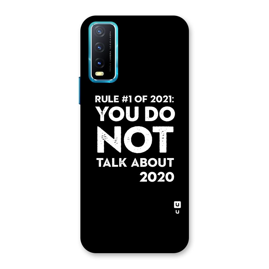 First Rule of 2021 Back Case for Vivo Y20A