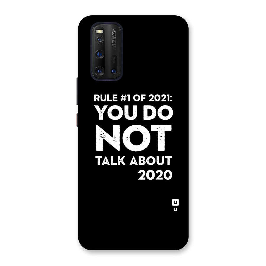 First Rule of 2021 Back Case for Vivo iQOO 3