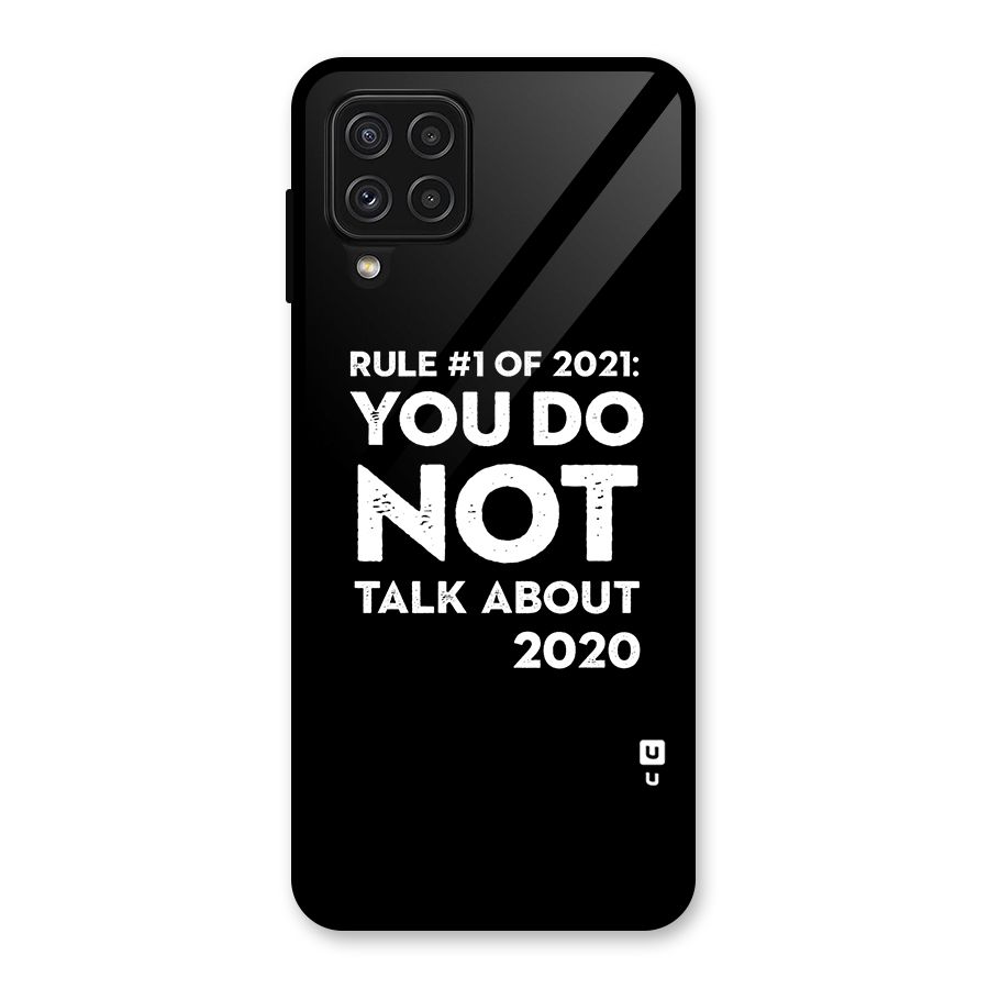 First Rule of 2021 Glass Back Case for Galaxy A22 4G