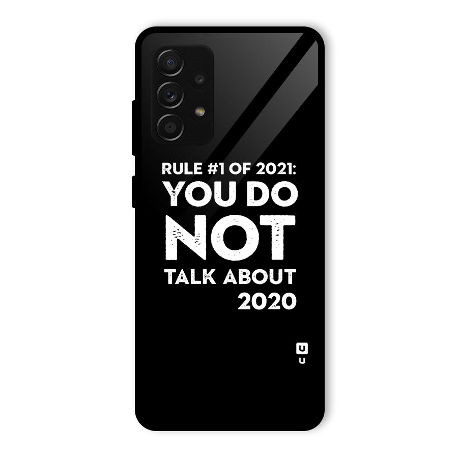 First Rule of 2021 Glass Back Case for Galaxy A53 5G