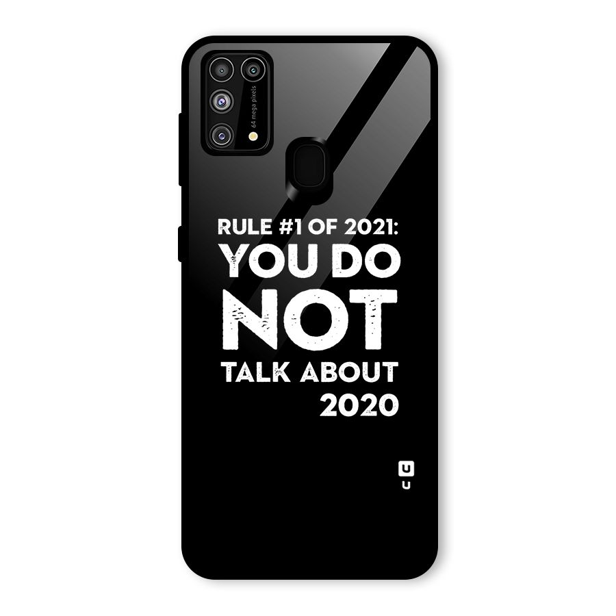 First Rule of 2021 Glass Back Case for Galaxy F41