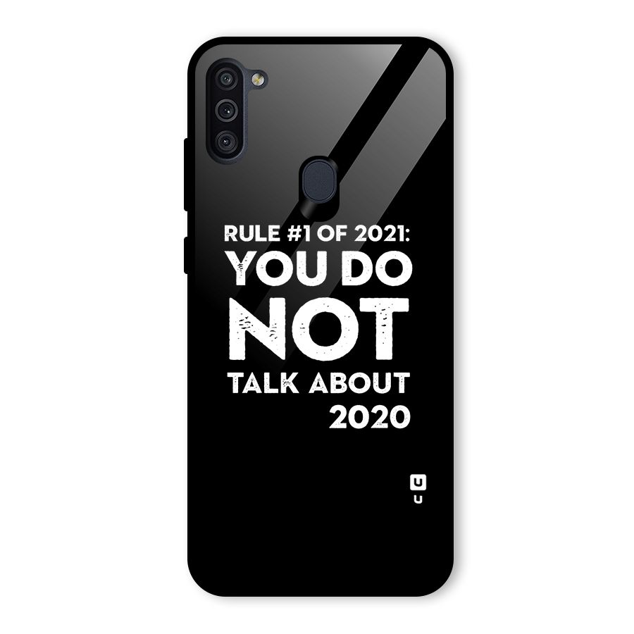 First Rule of 2021 Glass Back Case for Galaxy M11