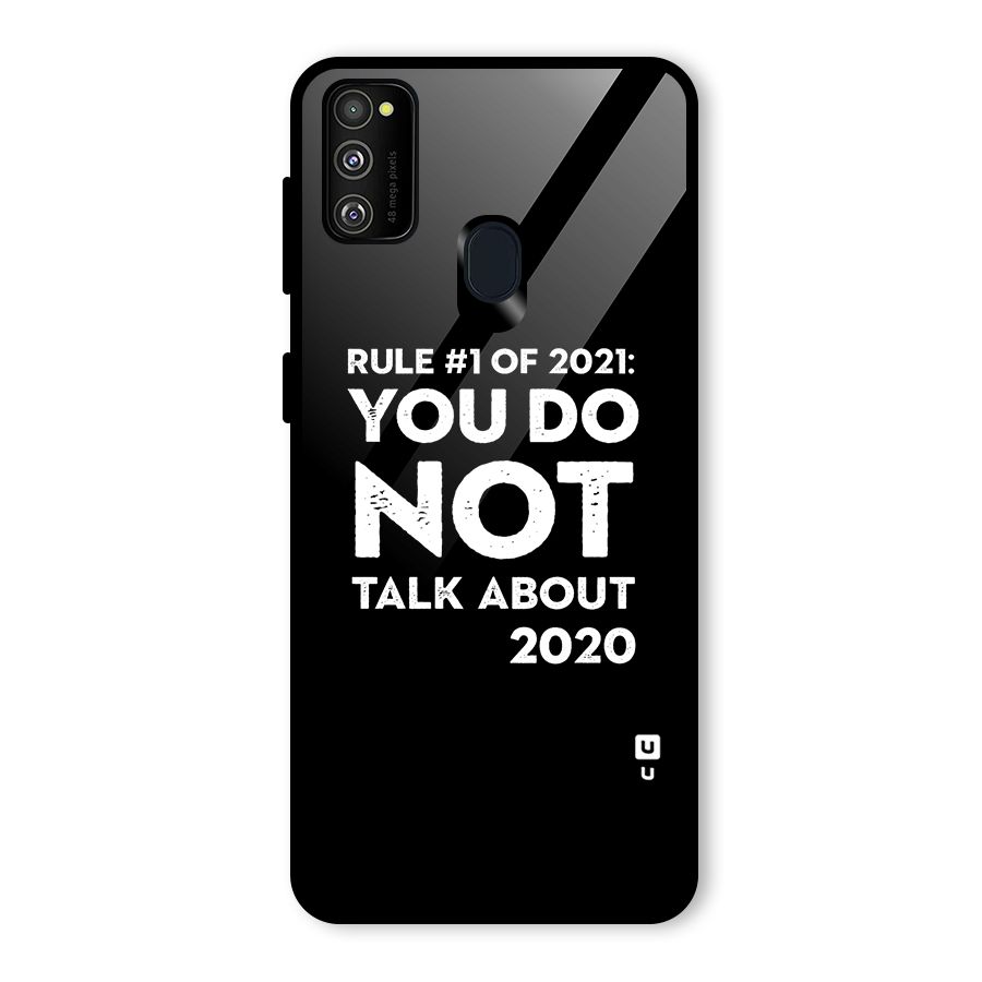 First Rule of 2021 Glass Back Case for Galaxy M21