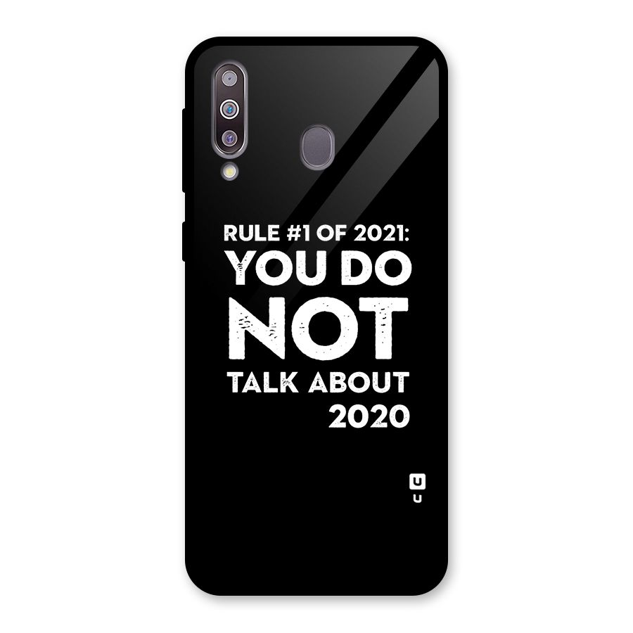 First Rule of 2021 Glass Back Case for Galaxy M30