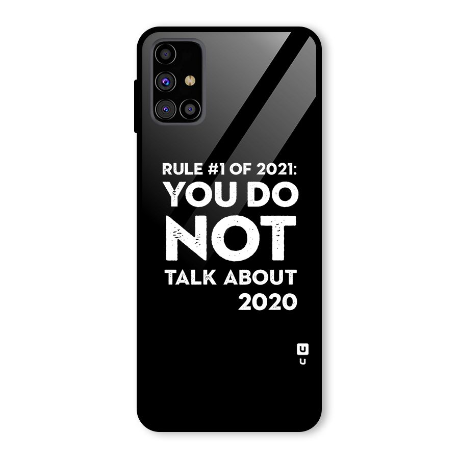 First Rule of 2021 Glass Back Case for Galaxy M31s