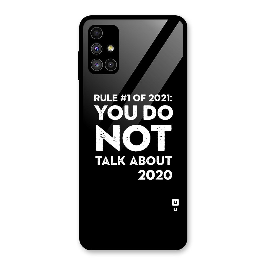 First Rule of 2021 Glass Back Case for Galaxy M51